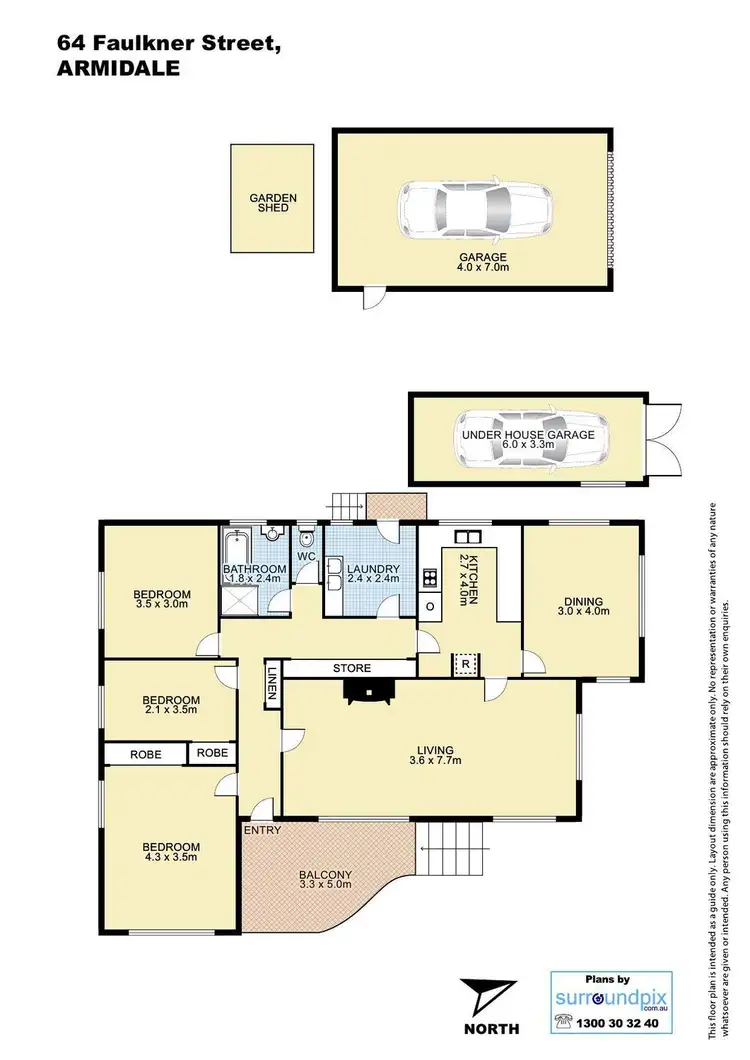 Floorplan of Homely house listing, 64 Faulkner Street, Armidale NSW 2350