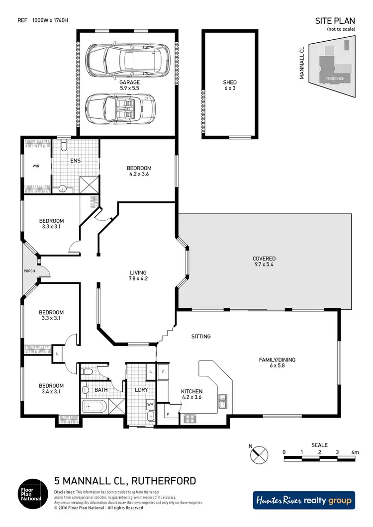 Floorplan of Homely house listing, 5 Mannall Close, Rutherford NSW 2320