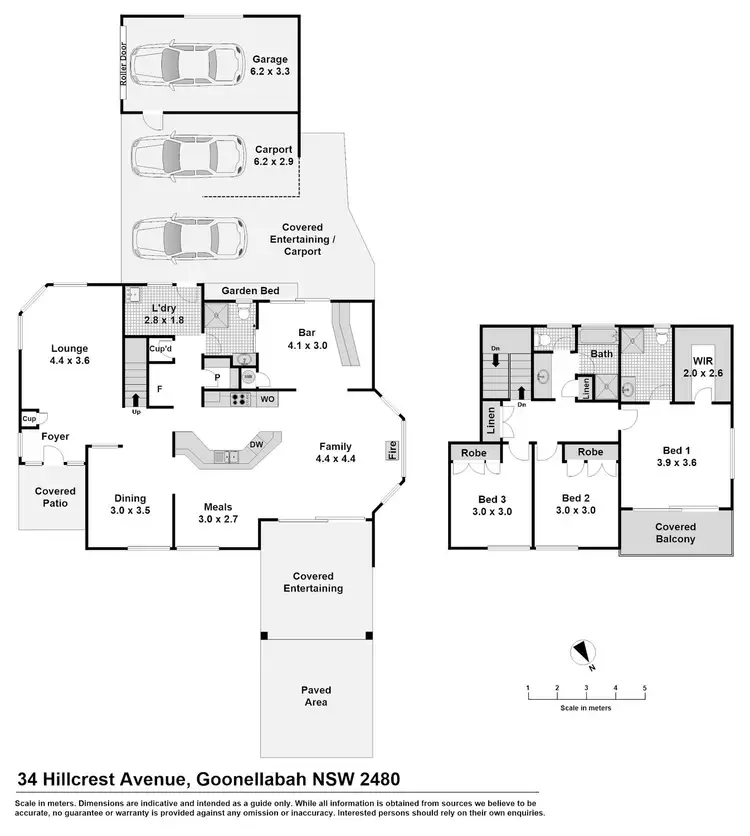Floorplan of Homely house listing, 34 Hillcrest Avenue, Goonellabah NSW 2480