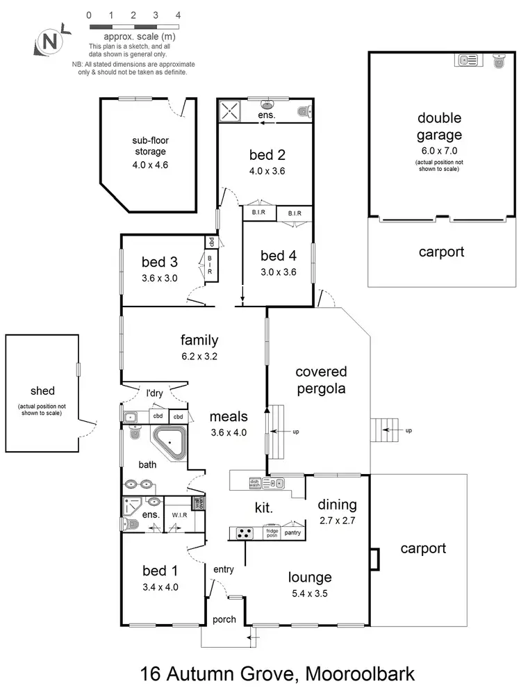 Floorplan of Homely house listing, 16 Autumn Grove, Mooroolbark VIC 3138