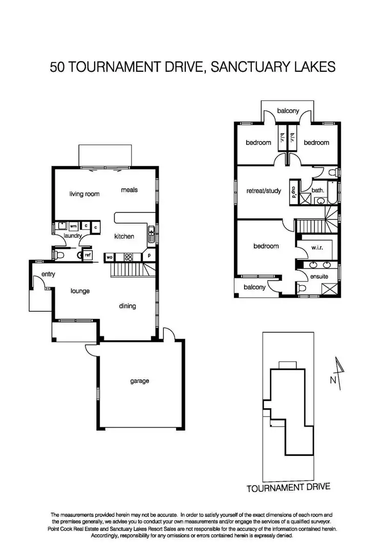 Floorplan of Homely house listing, 50 Tournament Drive, Sanctuary Lakes VIC 3030