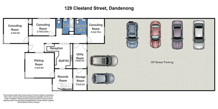 Floorplan of Homely house listing, 129 Cleeland Street, Dandenong VIC 3175