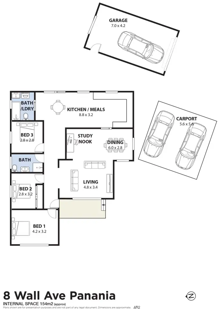 Floorplan of Homely house listing, 8 Wall Avenue, Panania NSW 2213