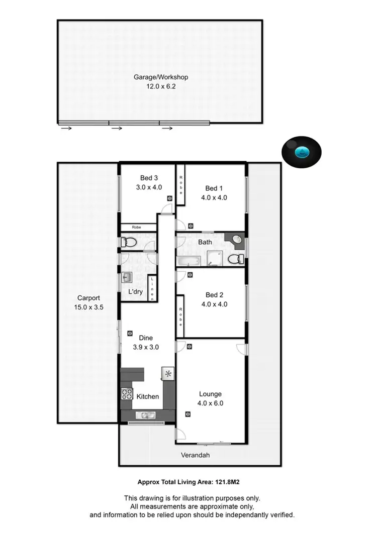 Floorplan of Homely house listing, 16 McBurney Crescent, Aldinga Beach SA 5173