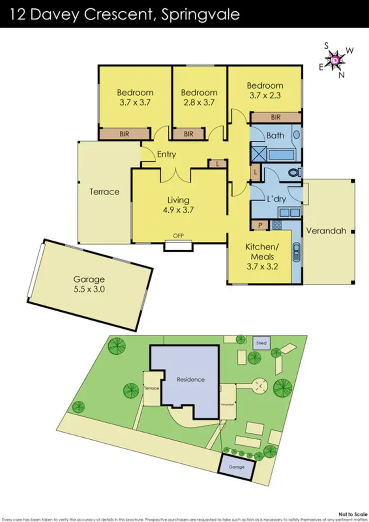 Floorplan of Homely house listing, 12 Davey Court, Springvale VIC 3171