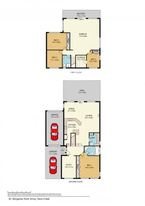 Floorplan of Homely house listing, 81 Stingaree Point Drive, Dora Creek NSW 2264