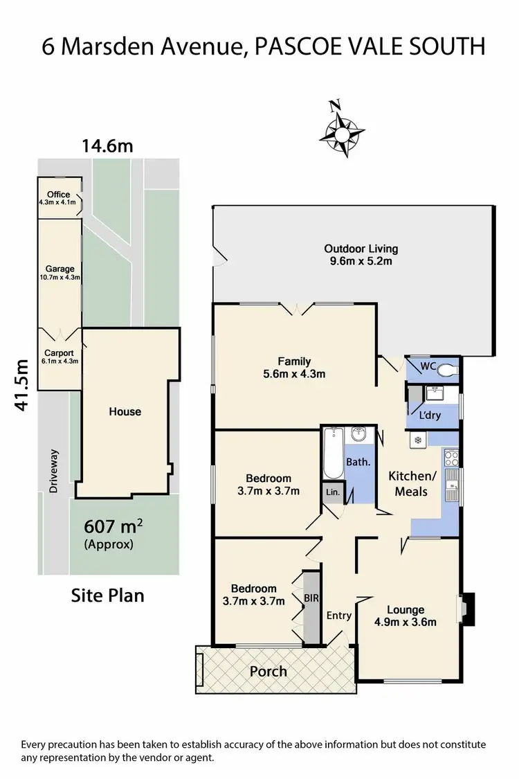 Floorplan of Homely house listing, 6 Marsden Avenue, Pascoe Vale South VIC 3044
