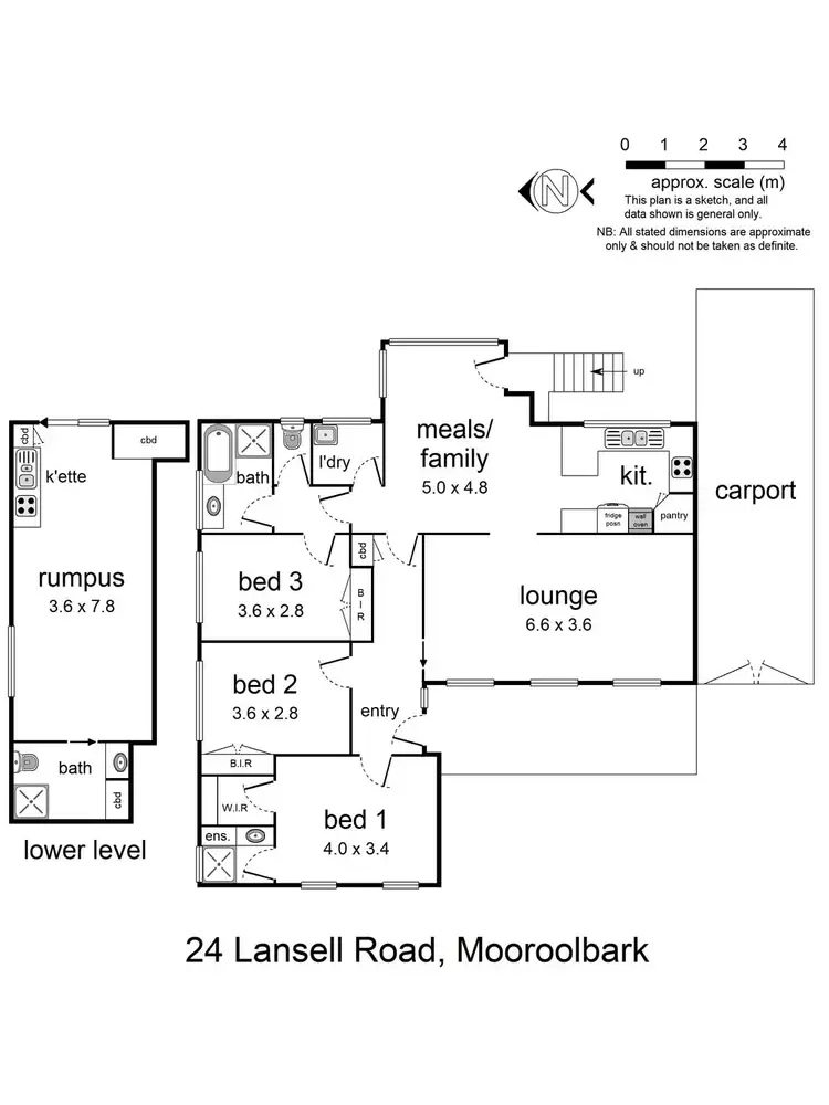 Floorplan of Homely house listing, 24 Lansell Road, Mooroolbark VIC 3138