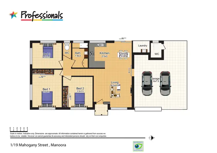 Floorplan of Homely unit listing, 1/19 Mahogany Street, Manoora QLD 4870
