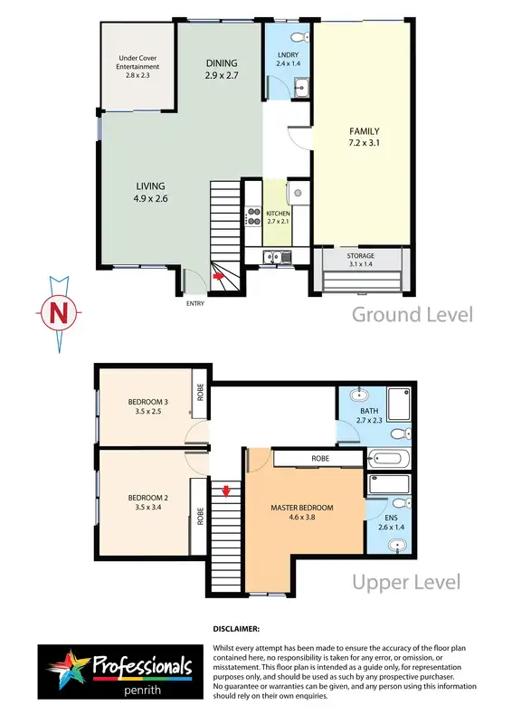 Floorplan of Homely townhouse listing, 6/58 Cam Street, Cambridge Park NSW 2747