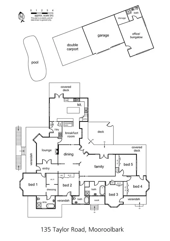 Floorplan of Homely house listing, 135 Taylor Road, Mooroolbark VIC 3138