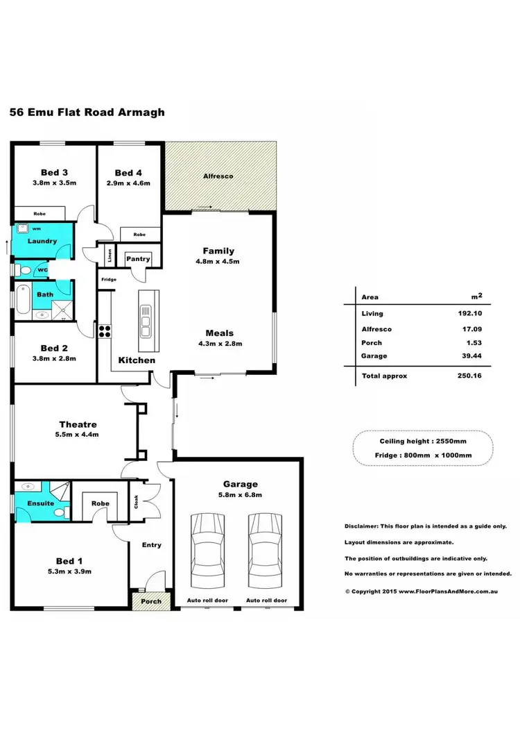 Floorplan of Homely rural property listing, 56 Emu Flat Road, Armagh SA 5453