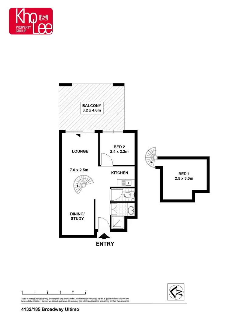Floorplan of Homely apartment listing, 4132/185 Broadway, Ultimo NSW 2007