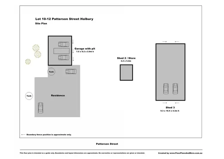 Floorplan of Homely house listing, Lots 10 11 12 Patterson Street, Halbury SA 5461