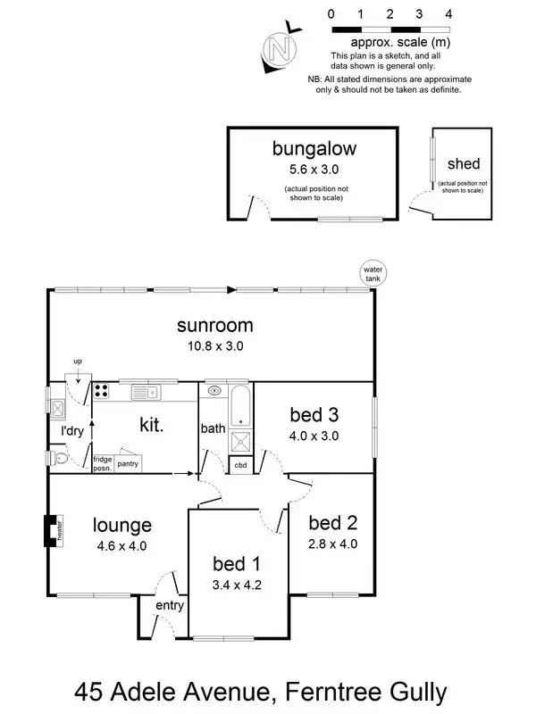 Floorplan of Homely house listing, 45 Adele Avenue, Ferntree Gully VIC 3156