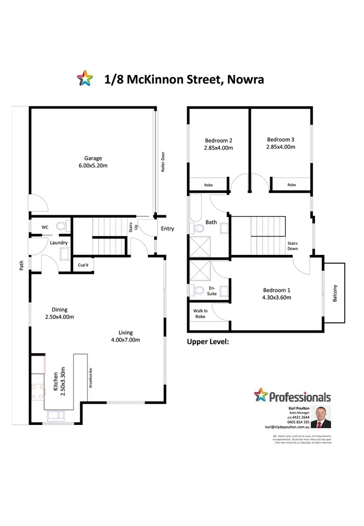 Floorplan of Homely townhouse listing, 1/8 McKinnon Street, Nowra NSW 2541