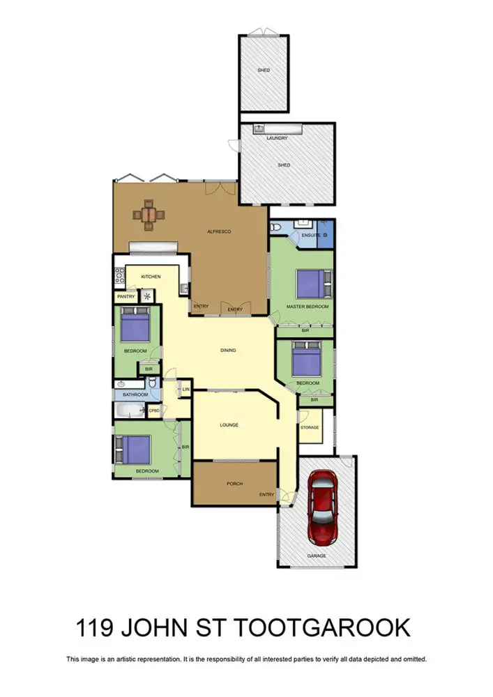 Floorplan of Homely house listing, 119 John Street, Tootgarook VIC 3941
