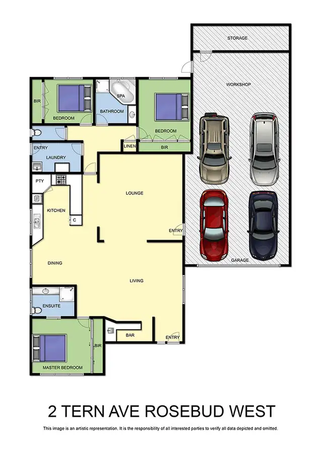 Floorplan of Homely house listing, 2 Tern Avenue, Rosebud West VIC 3940
