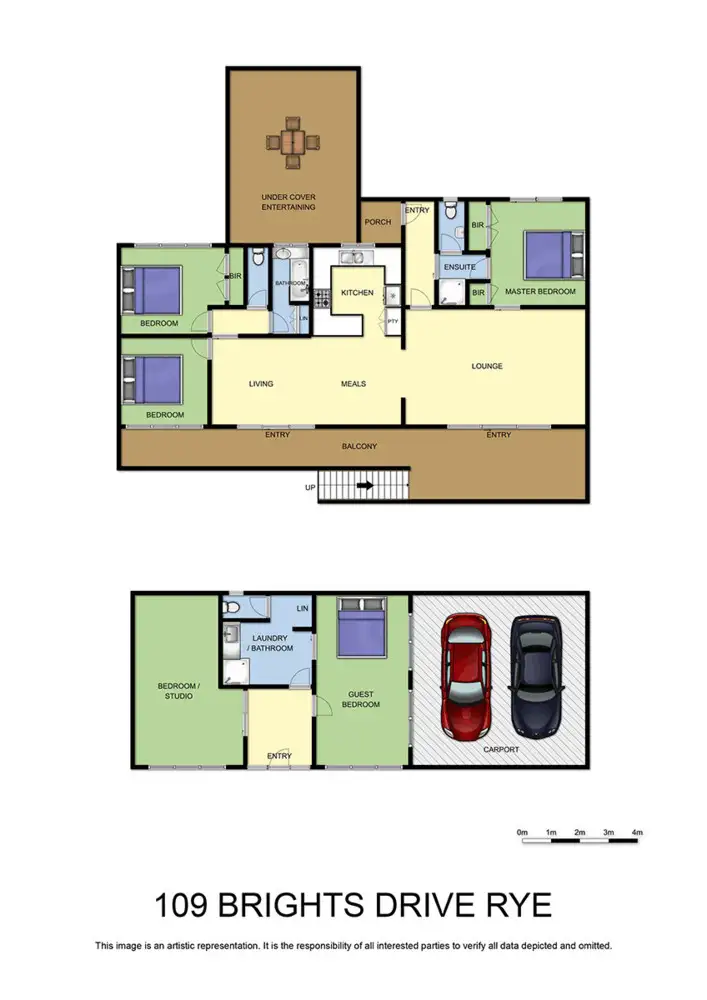 Floorplan of Homely house listing, 109 Brights Drive, Rye VIC 3941