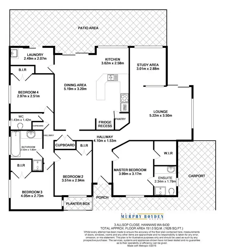 Floorplan of Homely house listing, 3 Allsop Close, Hannans WA 6430