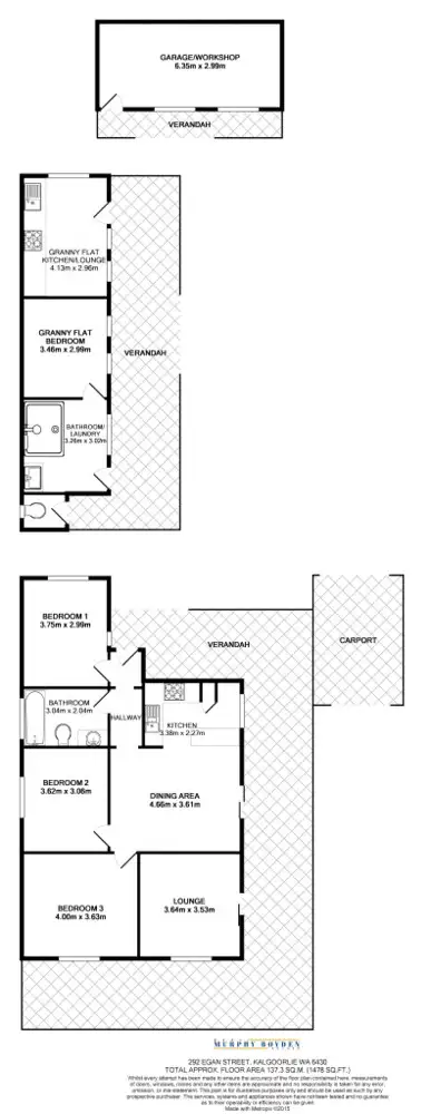 Floorplan of Homely house listing, 292 Egan Street, Kalgoorlie WA 6430