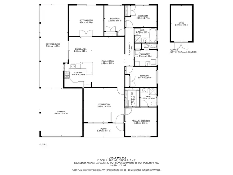 Floorplan of Homely house listing, 12 Henneker Drive, Broadwood WA 6430
