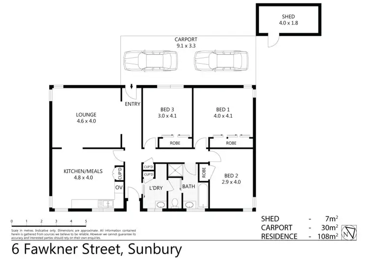 Floorplan of Homely house listing, 6 Fawkner Street, Sunbury VIC 3429