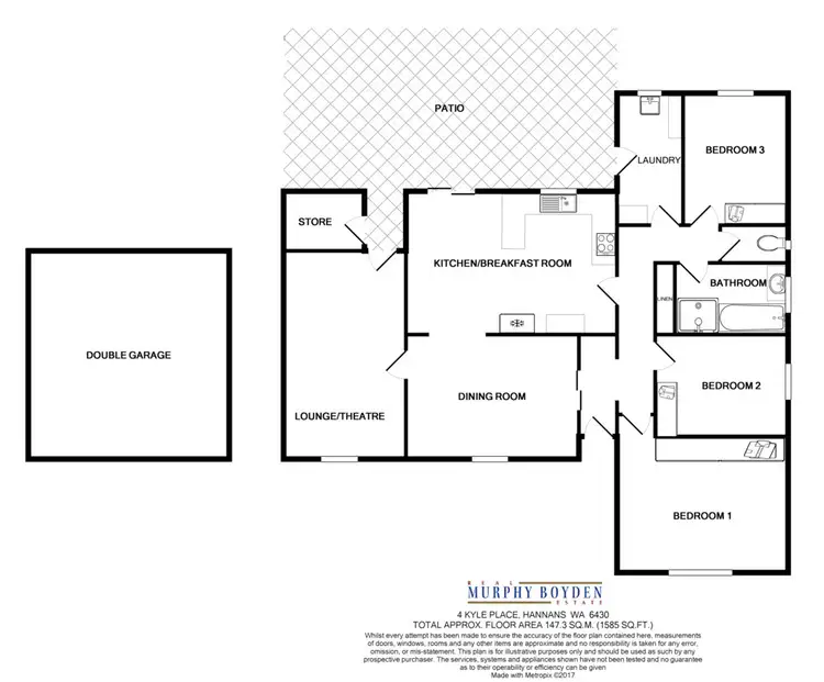 Floorplan of Homely house listing, 4 Kyle Place Hannans, Kalgoorlie WA 6430