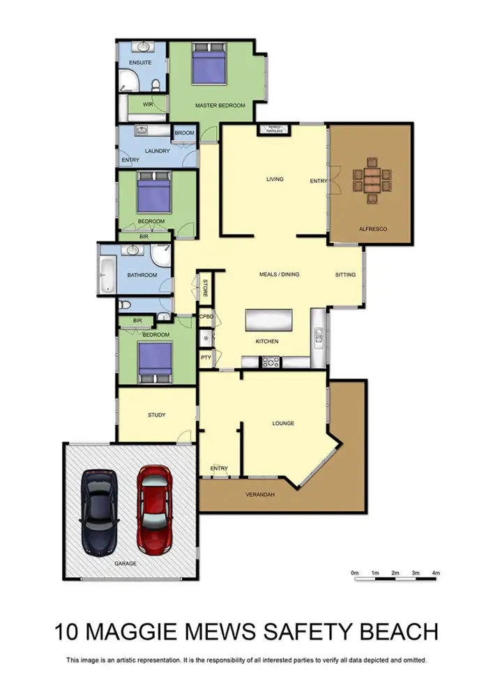 Floorplan of Homely house listing, 10 Maggie Mews, Safety Beach VIC 3936