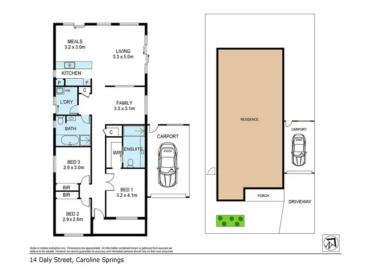 Floorplan of Homely house listing, 14 Daly Circuit, Caroline Springs VIC 3023