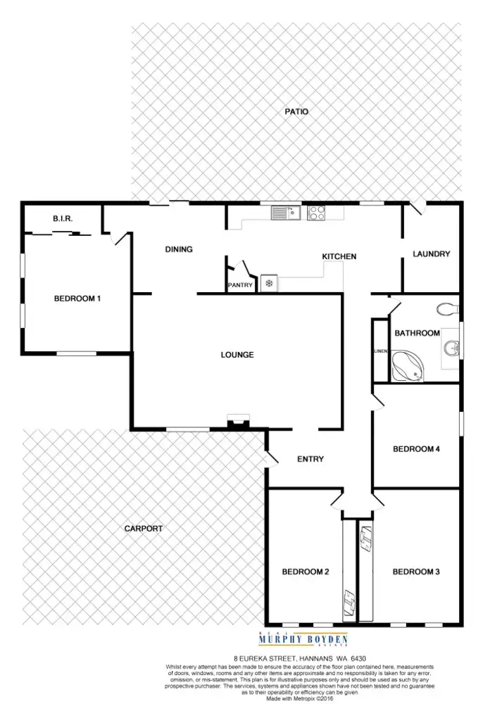 Floorplan of Homely house listing, 8 Eureka Street, Hannans WA 6430