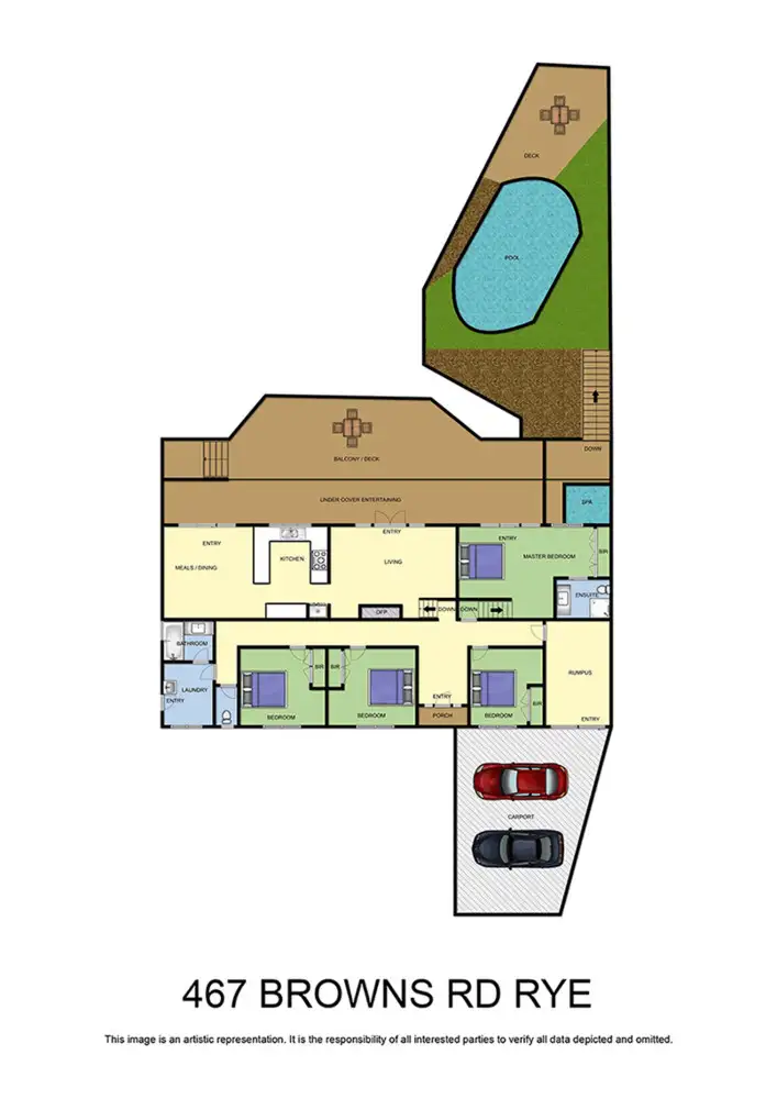 Floorplan of Homely house listing, 467-469 Browns Road, Rye VIC 3941