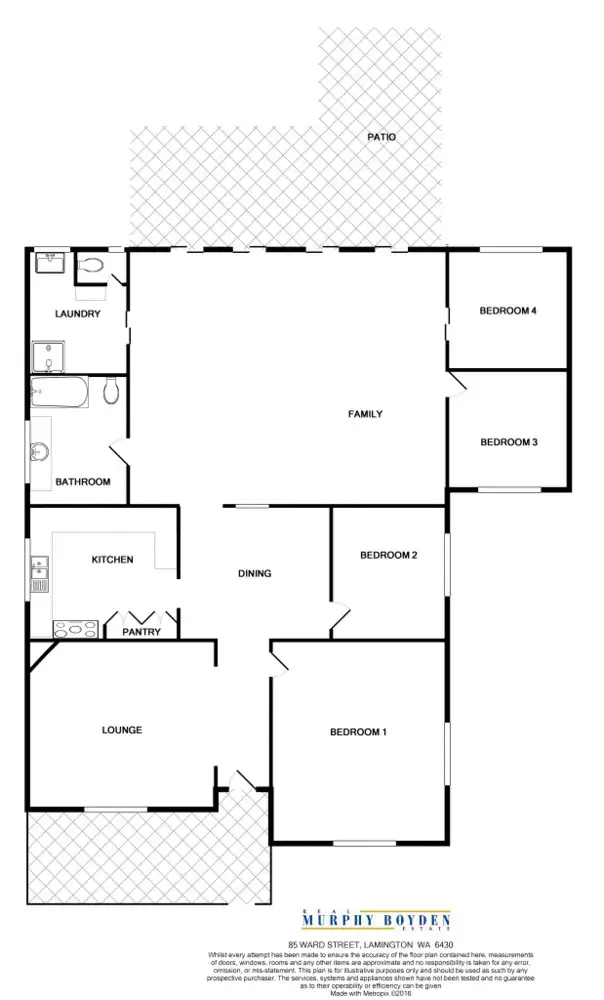 Floorplan of Homely house listing, 85 Ward Street, Lamington WA 6430