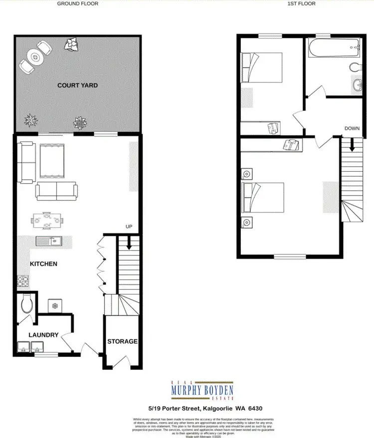 Floorplan of Homely unit listing, 5/19 Porter Street, Kalgoorlie WA 6430
