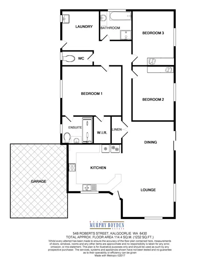 Floorplan of Homely house listing, 54b Roberts Street, South Kalgoorlie WA 6430