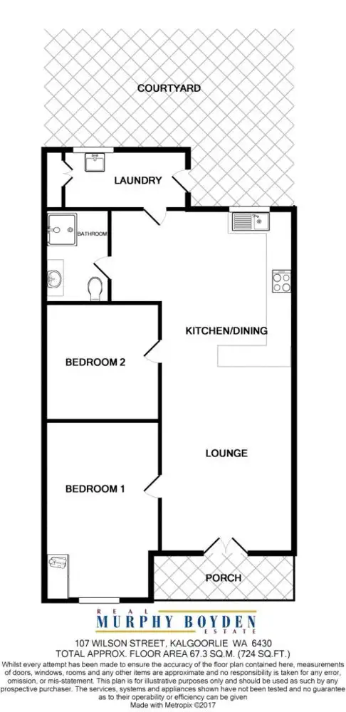 Floorplan of Homely house listing, 107 Wilson Street, Kalgoorlie WA 6430