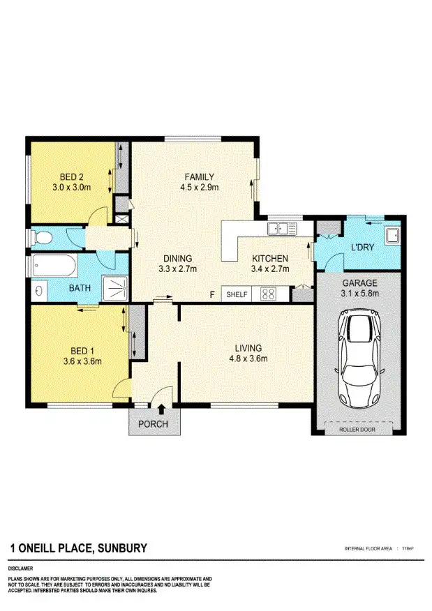 Floorplan of Homely house listing, 1 O'Neill Place, Sunbury VIC 3429