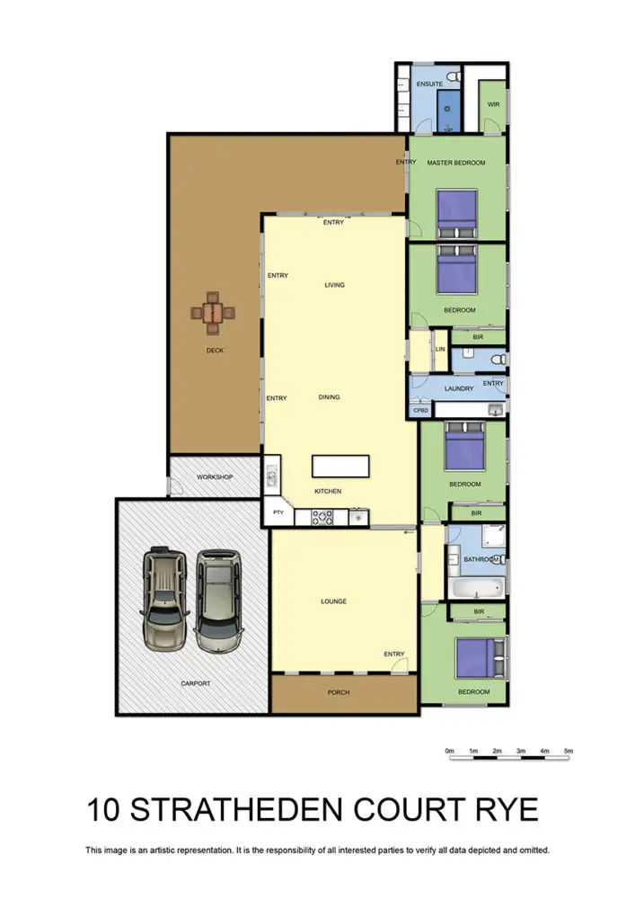Floorplan of Homely house listing, 10 Stratheden Court, Rye VIC 3941