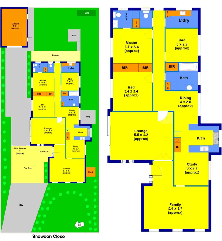 Floorplan of Homely house listing, 6 Snowdon Close, Keilor Downs VIC 3038
