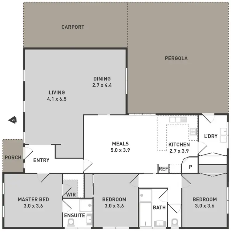 Floorplan of Homely house listing, 143 Odessa Avenue, Keilor Downs VIC 3038