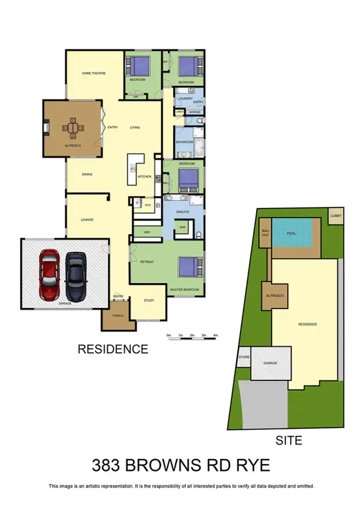 Floorplan of Homely house listing, 383 Browns Road, Rye VIC 3941