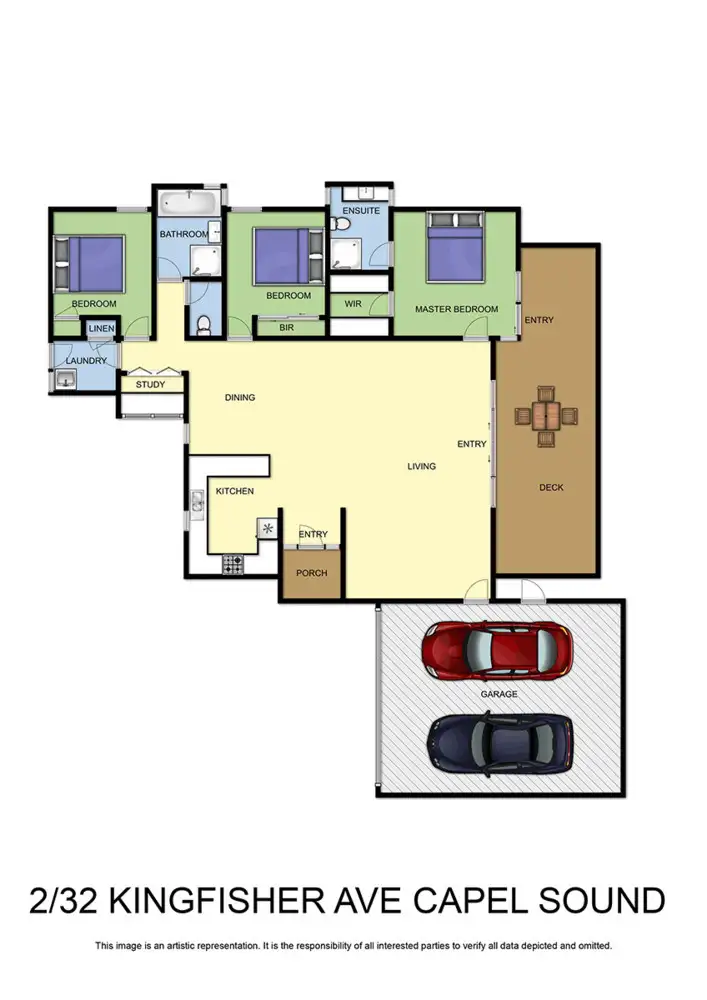 Floorplan of Homely unit listing, 2/32 Kingfisher Avenue, Capel Sound VIC 3940