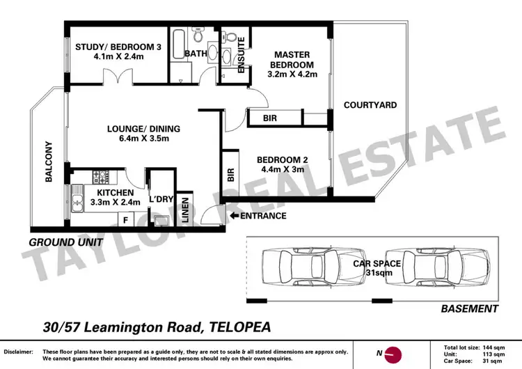 Floorplan of Homely unit listing, 30/57 Leamington Road, Telopea NSW 2117