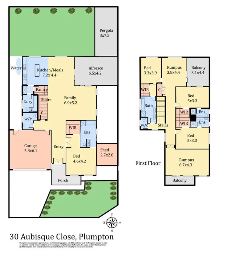 Floorplan of Homely house listing, 30 Aubisque Close, Plumpton VIC 3335