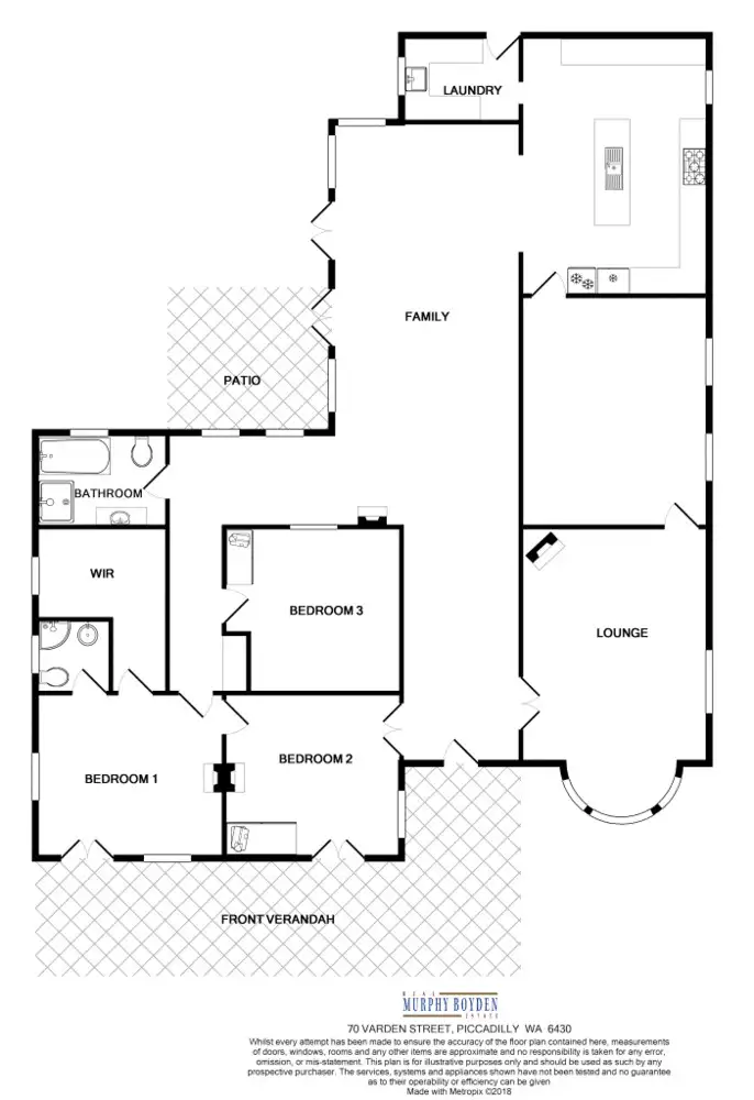 Floorplan of Homely house listing, 70 Varden Street, Piccadilly WA 6430