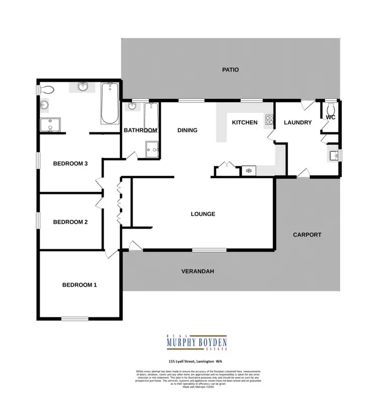 Floorplan of Homely house listing, 115 Lyall Street, Lamington WA 6430
