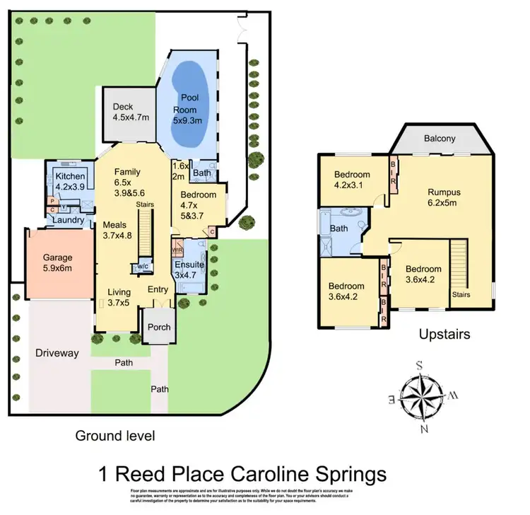 Floorplan of Homely house listing, 1 Reed Place, Caroline Springs VIC 3023