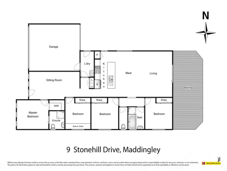 Floorplan of Homely house listing, 9 Stonehill Drive, Maddingley VIC 3340