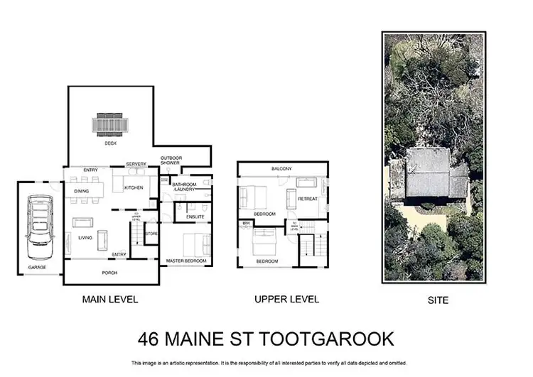 Floorplan of Homely house listing, 46 Maine Street, Tootgarook VIC 3941