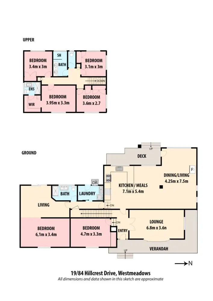 Floorplan of Homely house listing, 19/84 Hillcrest Drive, Westmeadows VIC 3049